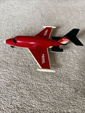 1979 Tonka Toy Plane Red Lear Jet